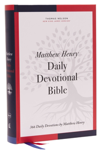 Nkjv, Matthew Henry Daily Devotional Bible, Hardcover, Red Letter, Thumb Indexed, Comfort Print