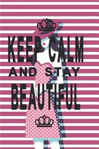 Notizbuch Keep Calm and stay Beautiful