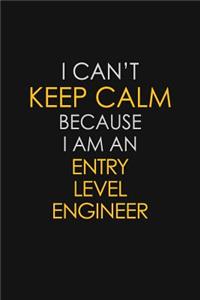 I Can't Keep Calm Because I Am An Entry Level Engineer