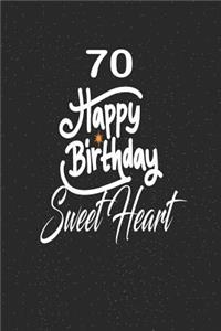 70 happy birthday sweetheart