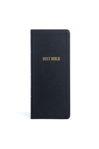 KJV Thinline Bible, Black Leathertouch