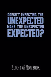 Doesn't Expecting the Unexpected Make the Unexpected Expected?