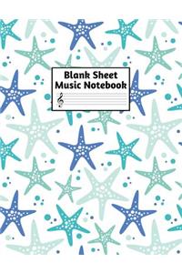Blank Sheet Music Notebook