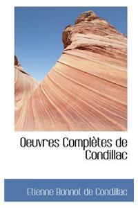 Oeuvres Completes de Condillac