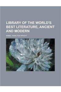 Library of the World's Best Literature, Ancient and Modern Volume 3