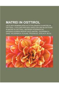 Matrei in Osttirol: Liste Der Denkmalgeschutzten Objekte in Matrei in Osttirol, Liste Der Kirchen