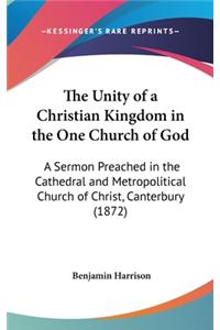 The Unity of a Christian Kingdom in the One Church of God