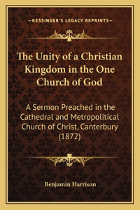 Unity of a Christian Kingdom in the One Church of God