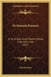 De Sententia Praetoris