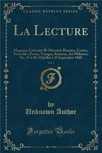 La Lecture, Vol. 5