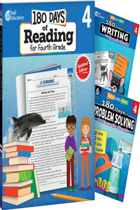 180 Days Reading, Writing & Problem Solving Grade 4: 3-Book Set