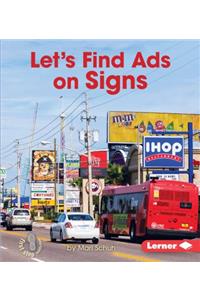 Let's Find Ads on Signs