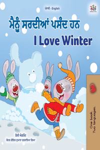 I Love Winter (Punjabi English Bilingual Children's Book - Gurmukhi)