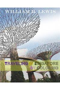 Traveling In Singapore By Coloring
