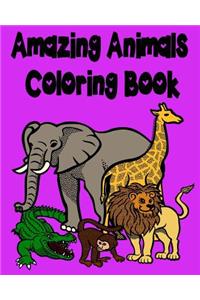 Amazing Animals Coloring Book