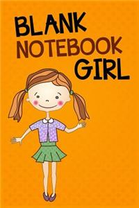 Blank Notebook Girl