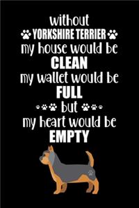 Without Yorkshire Terrier My House Would Be Clean