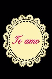 te amo, libreta decorada, agenda