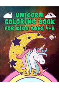 Unicorn Coloring Book for Kids Ages 4-8