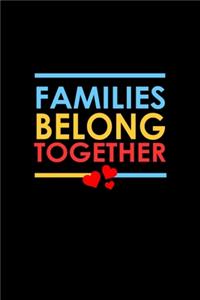 Families belong together: Food Journal - Track your Meals - Eat clean and fit - Breakfast Lunch Diner Snacks - Time Items Serving Cals Sugar Protein Fiber Carbs Fat - 110 pag