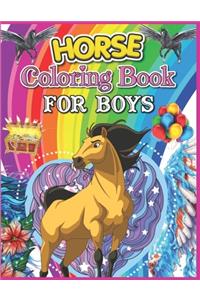 Horse Coloring Book for Boys