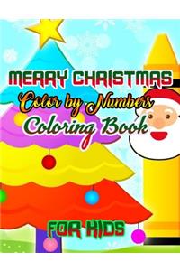 Merry Christmas Color by Numbers Coloring Book for Kids