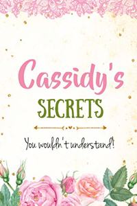 Cassidy's Secrets personalized name notebook for girls and women