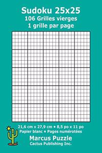 Sudoku 25x25 - 106 Grilles vierges