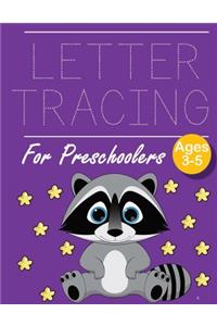 Letter Tracing for Preschoolers Raccoon