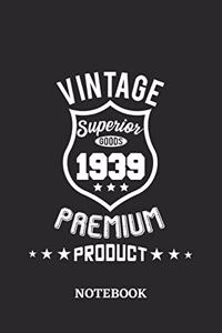 1939 Vintage Superior Premium Product Notebook