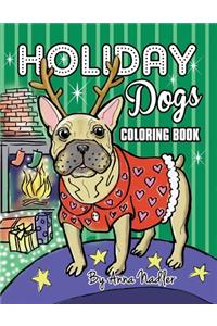 Holiday Dogs Coloring Book