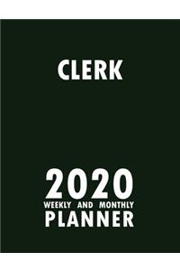 Clerk 2020 Weekly and Monthly Planner