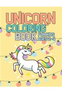 Unicorn Coloring Book for Kids Ages 2-4