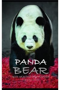 Panda Bear Note Monthly 2020 Planner 12 Month Calendar