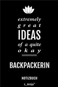 Notizbuch für Backpacker / Backpackerin: Originelle Geschenk-Idee [120 Seiten liniertes blanko Papier]