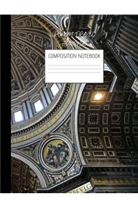 roman travel journal composition notebook