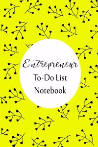 Entrepreneur To Do List Notebook