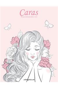 Caras libro para colorear para adultos 4, 5 & 6