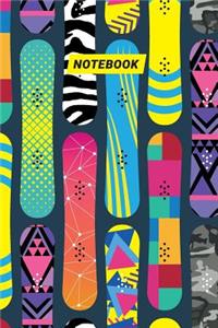 Snowboard Notebook: Blank Ruled Journal for Men, Women and Teens
