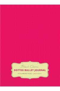 Large 8.5 x 11 Dotted Bullet Journal (Pink #17) Hardcover - 245 Numbered Pages