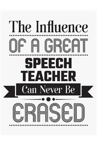 The Influence of a Great Speech Teacher Can Never Be Erased