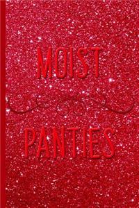 Moist Panties, Red Glitter Design