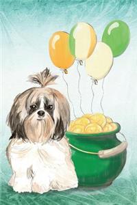 Shih Tzu: Notebook - Happy St Patrick's Day from Awesome Dogs