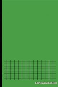 Everyday Journal Notebook - Graph Paper (Green Cover)