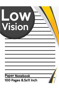 Low Vision Paper Notebook