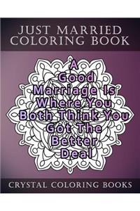 Just Married Mandala Coloring Book