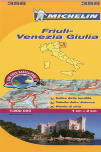 Michelin Map Italy: Friuli-Venezia Giulia 356