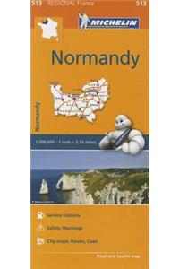 Normandy - Michelin Regional Map 513