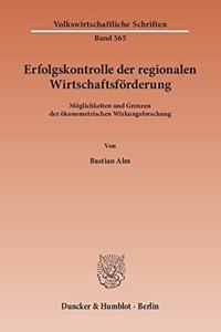 Erfolgskontrolle Der Regionalen Wirtschaftsforderung