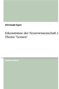 Erkenntnisse der Neurowissenschaft zum Thema 